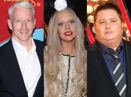 Anderson Cooper, Lady Gaga, Chaz Bono Anderson Cooper, Lady Gaga, Chaz Bono